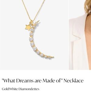 Melinda Maria Gold and White Necklace